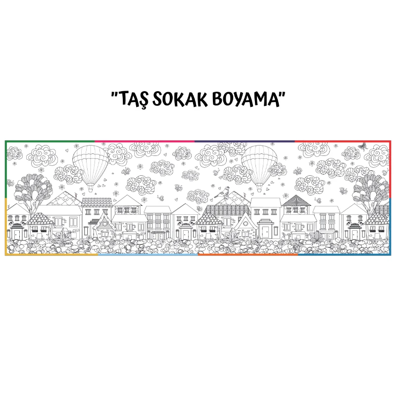 Statik Kağıt Doya Doya Boyama (Taş Sokak)