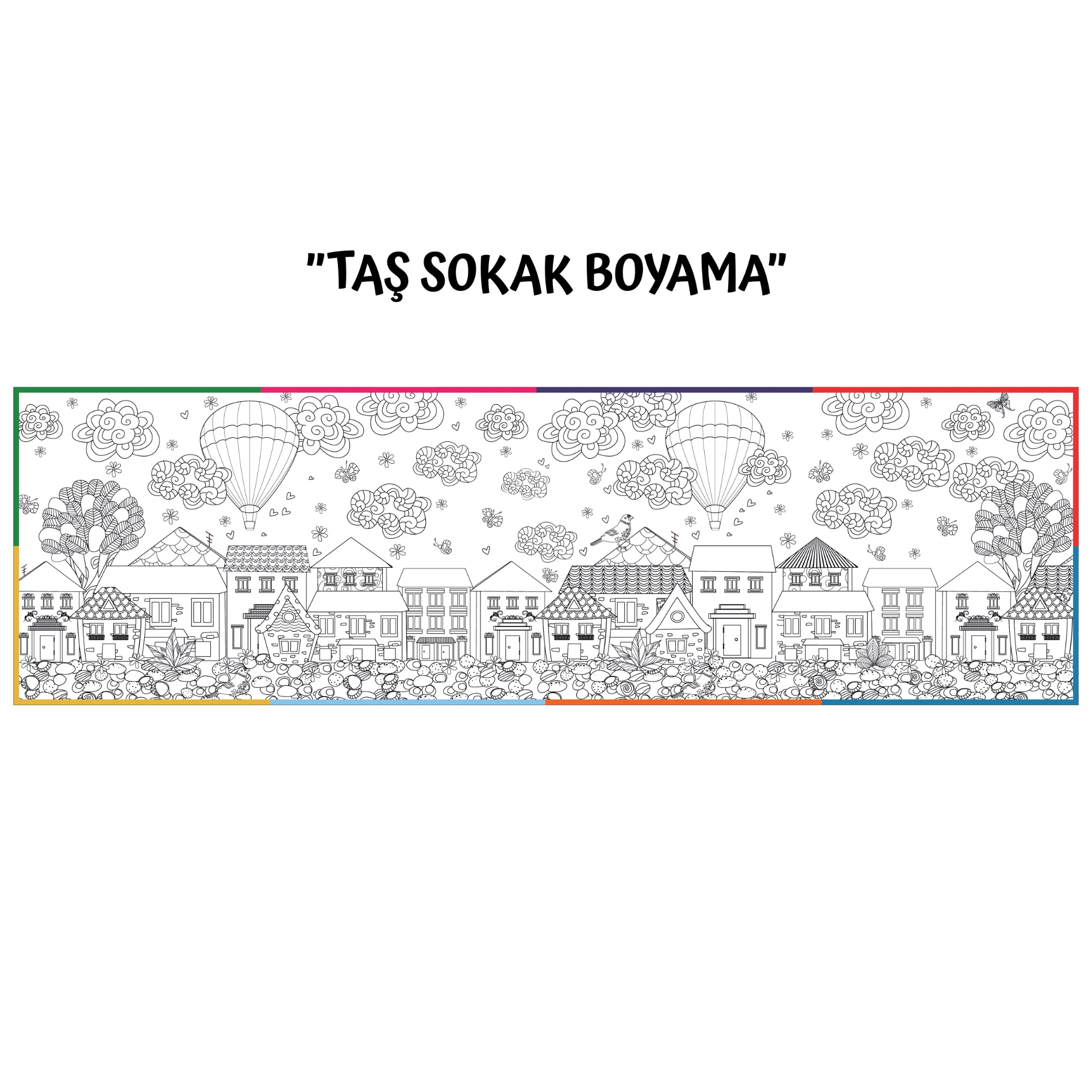 Boyama Kağıdı Taş Sokak 