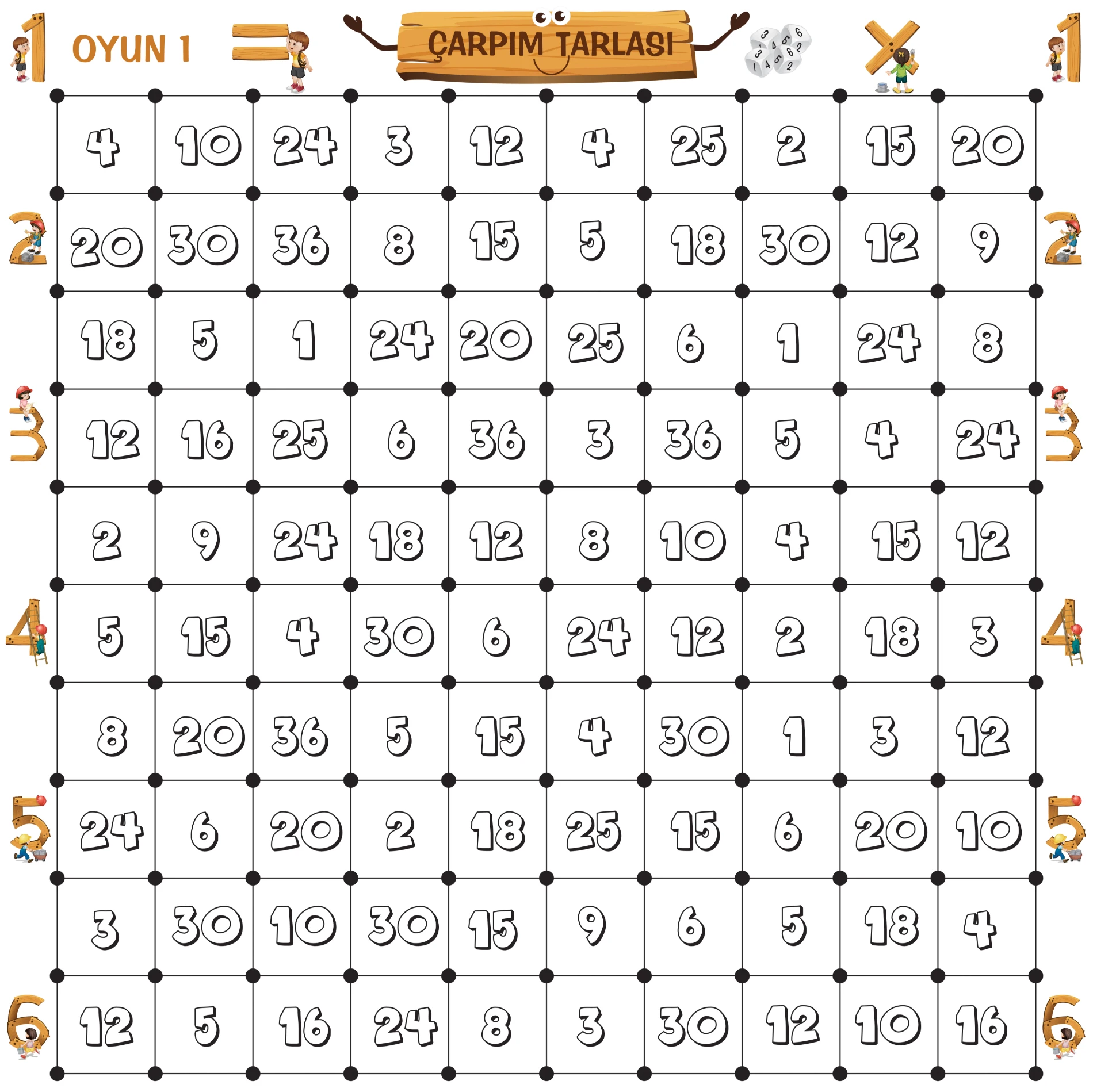 Statik Kağıt Çarpım Tarlası 