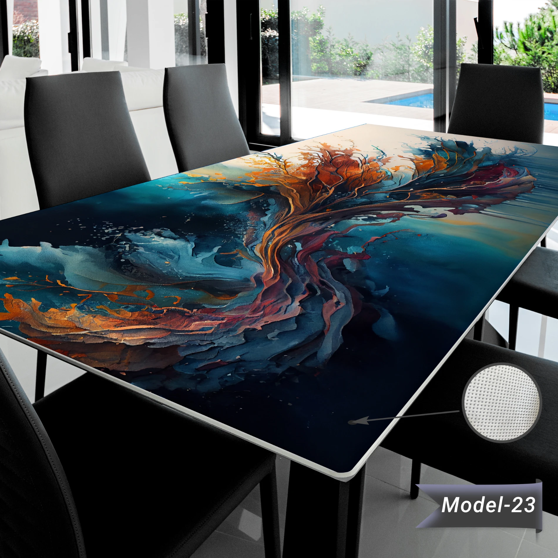 Yapışkanlı Desenli Masa - Sehpa Kaplama (Model- 23)