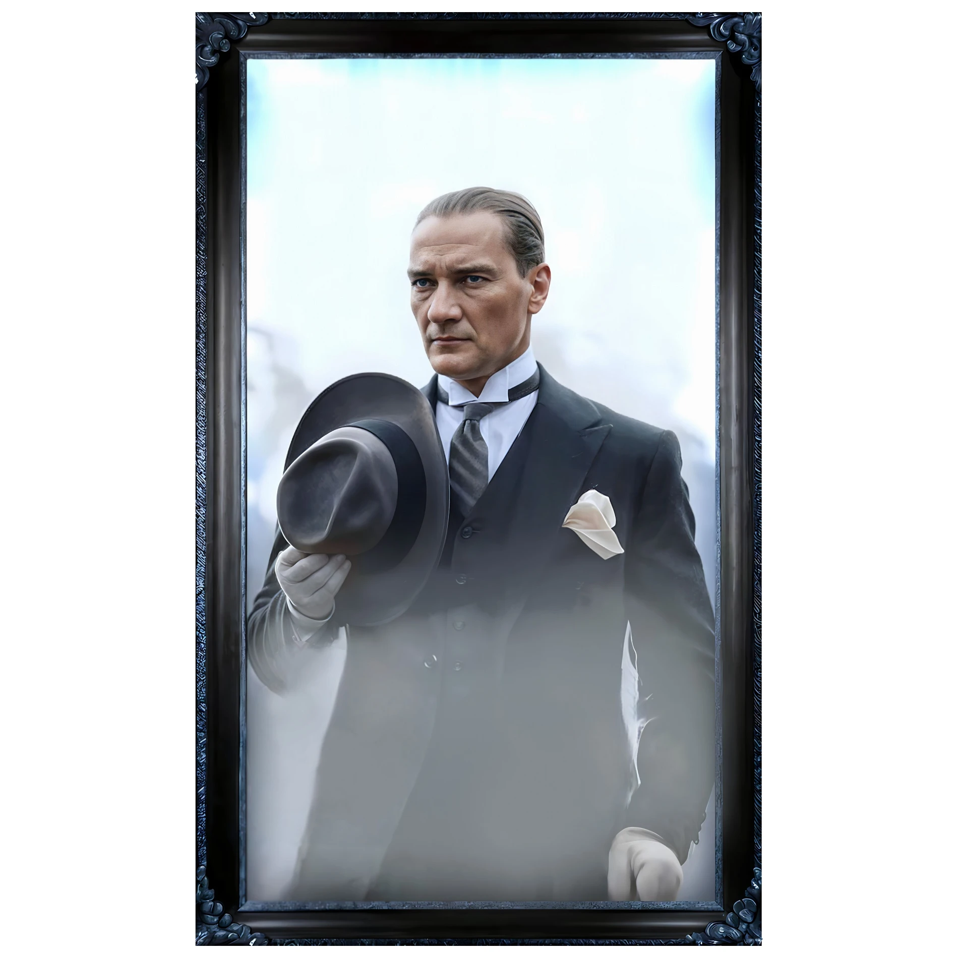 Statik Tutunma Özellikli Tablo - Poster Atatürk (Model- 7) 