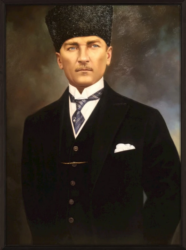 Statik Tutunma Özellikli Tablo - Poster Atatürk (Model- 1)