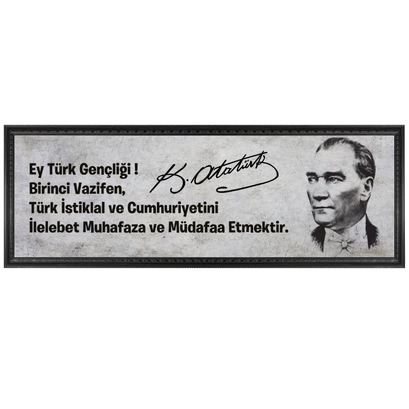 Statik Tutunma Özellikli Tablo - Poster Atatürk (Model- 13)