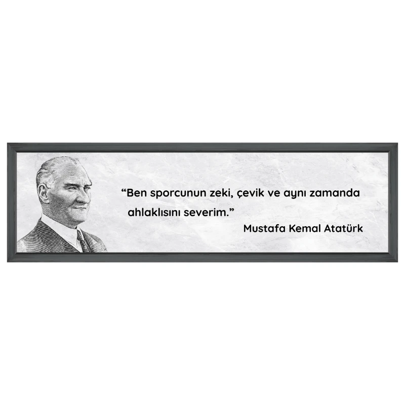 Statik Tutunma Özellikli Tablo - Poster Atatürk (Model- 18)