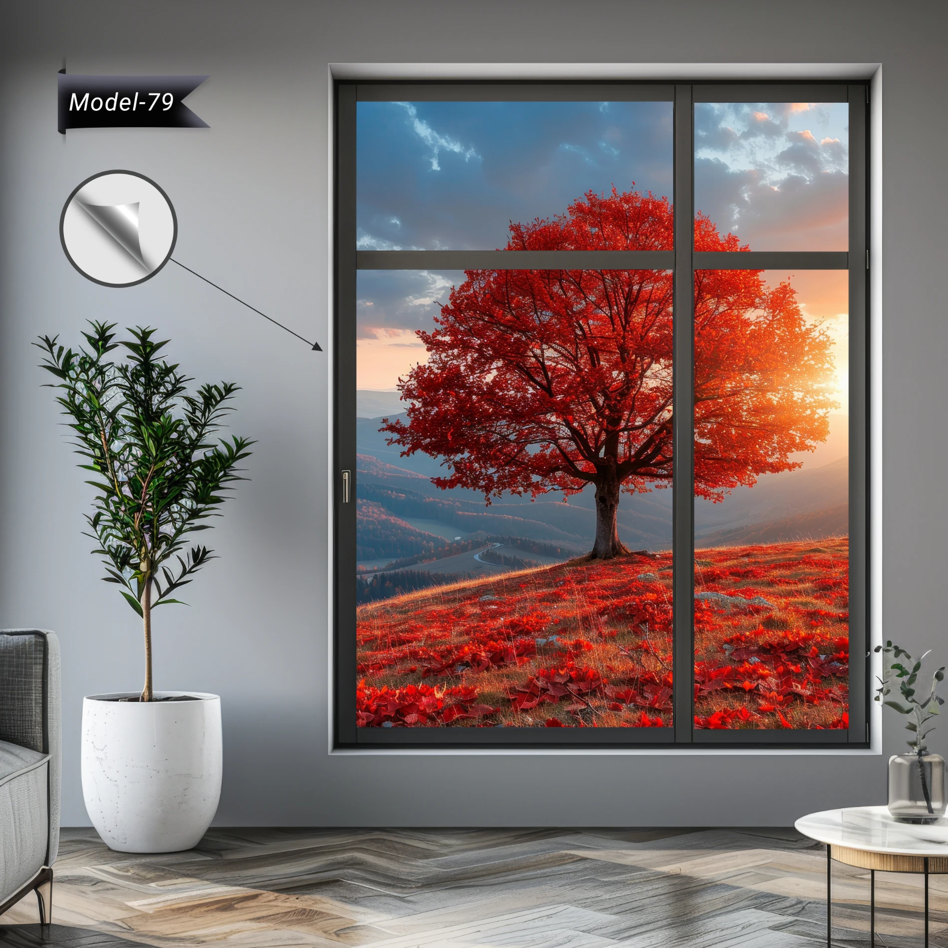 Statik Tutunma Özellikli Cam Kaplama (Model -79)