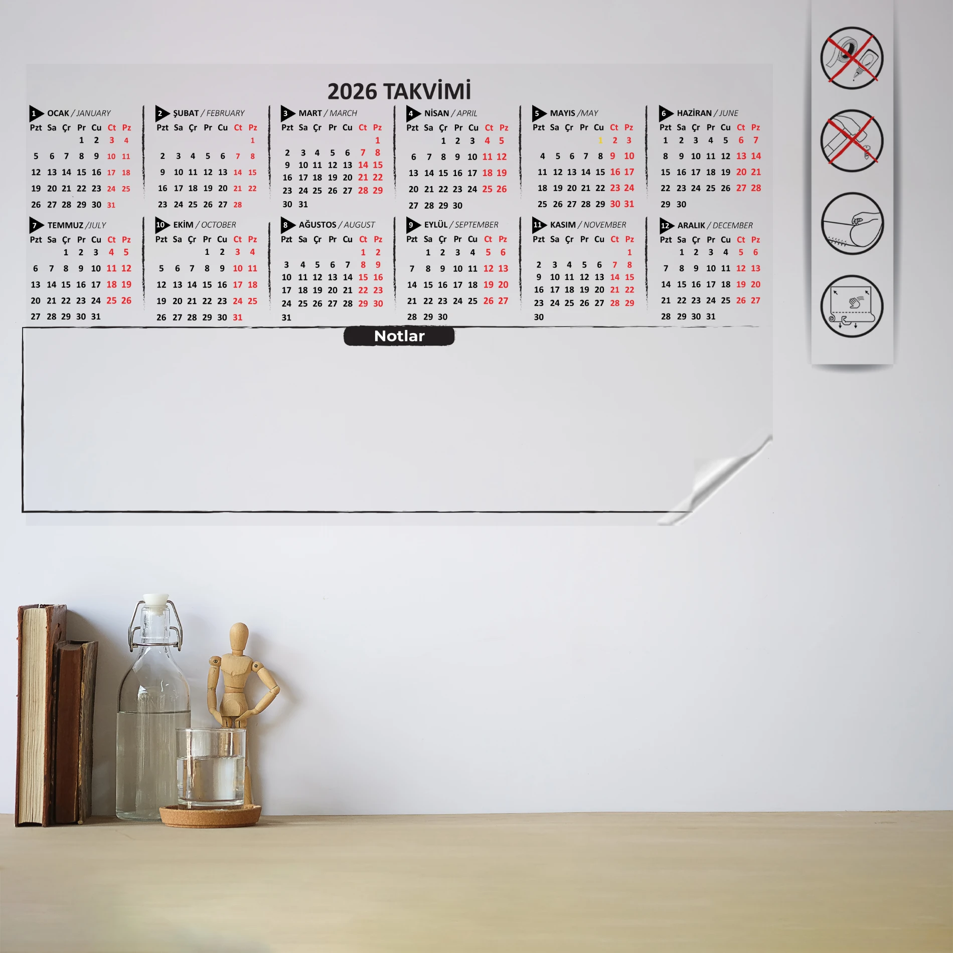 Statik Kağıt 2026 Mini Yıllık Plan (Model-2)