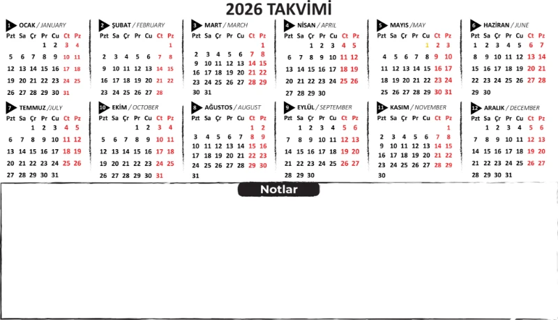 Statik Kağıt 2026 Mini Yıllık Plan (Model-2)