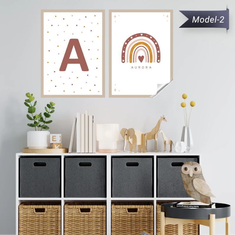 Statik Tutunma Özellikli Tablo - Poster Çocuk (Model-2)