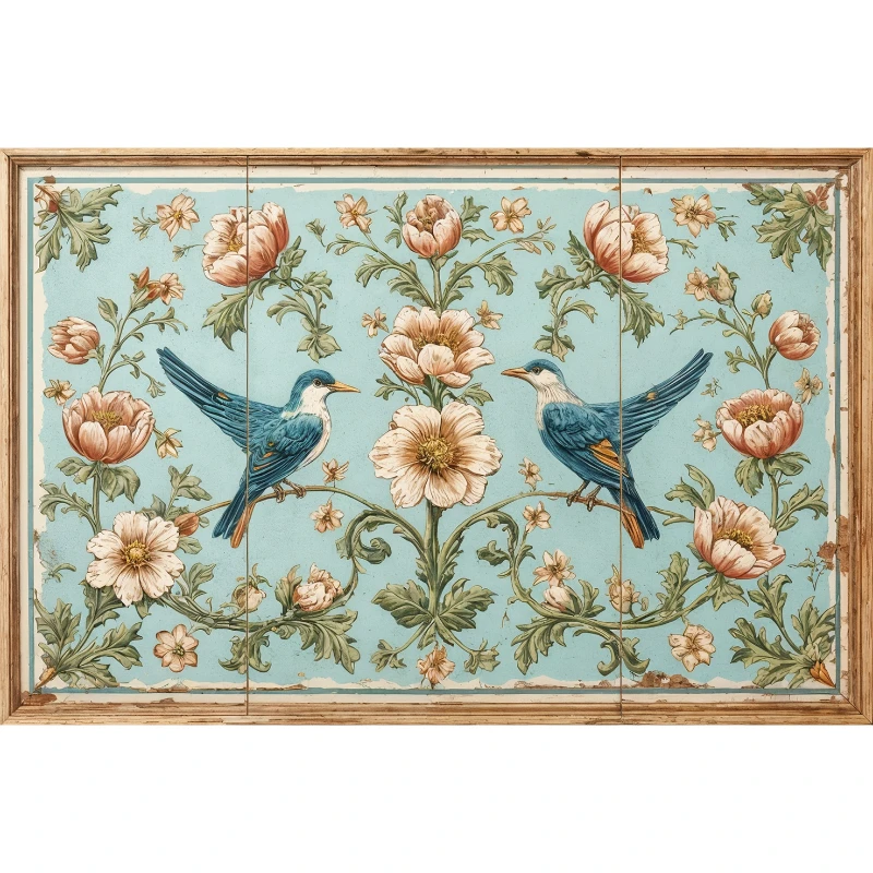 Statik Tutunma Özellikli Tablo - Poster Çini (Model- 10)