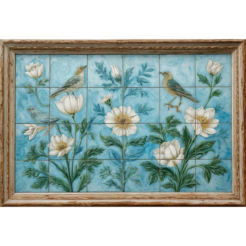 Statik Tutunma Özellikli Tablo - Poster Çini (Model- 12)