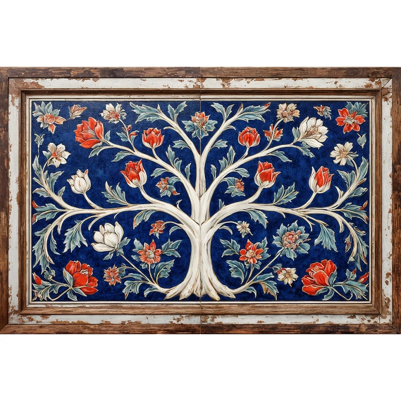 Statik Tutunma Özellikli Tablo - Poster Çini (Model- 13)