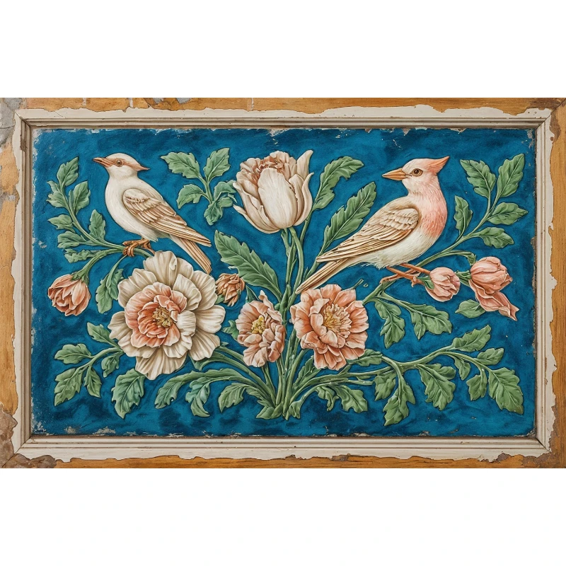 Statik Tutunma Özellikli Tablo - Poster Çini (Model- 9)