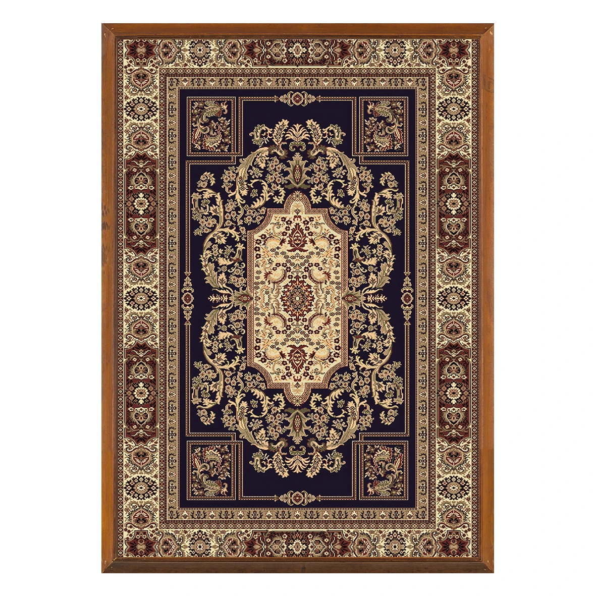 Statik Tutunma Özellikli Tablo - Poster Halı Desen (Model- 7) 