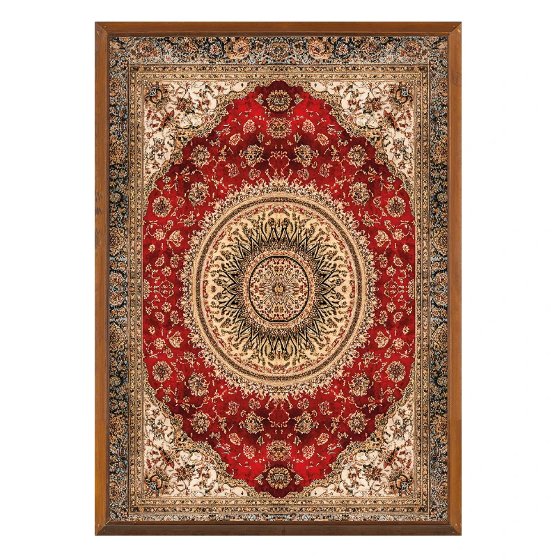 Statik Tutunma Özellikli Tablo - Poster Halı Desen (Model- 4)