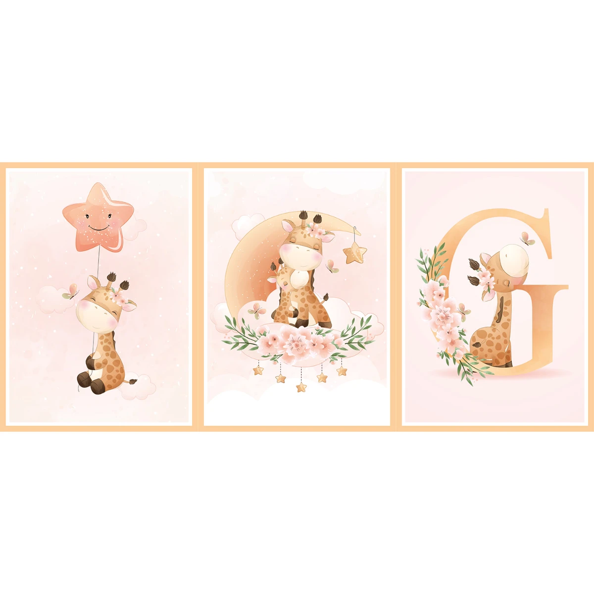 Statik Tutunma Özellikli Tablo - Poster Çocuk Odası (Model-5)