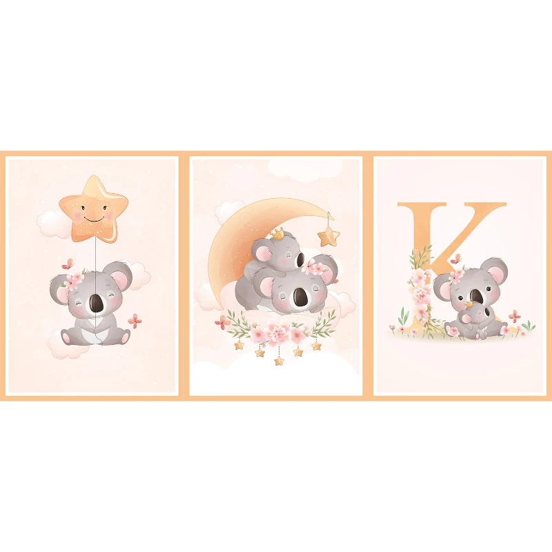 Statik Tutunma Özellikli Tablo - Poster Çocuk Odası (Model-6)