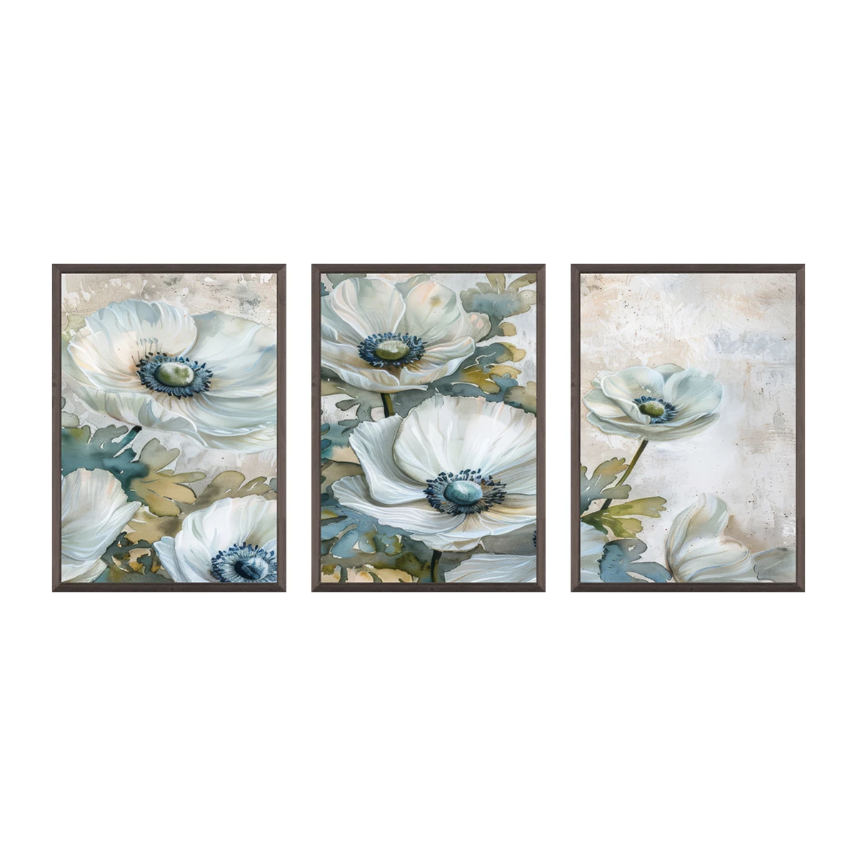 Statik Tutunma Özellikli Tablo - Poster Çiçek (Model- 40) 