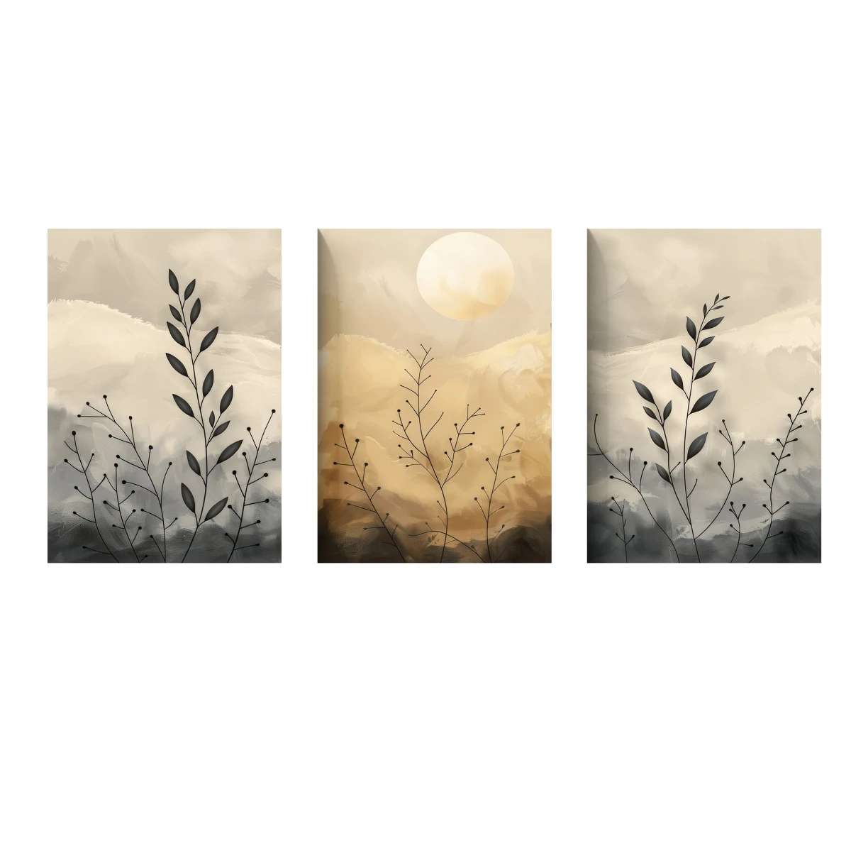 Statik Tutunma Özellikli Tablo - Poster Çiçek (Model- 43) 