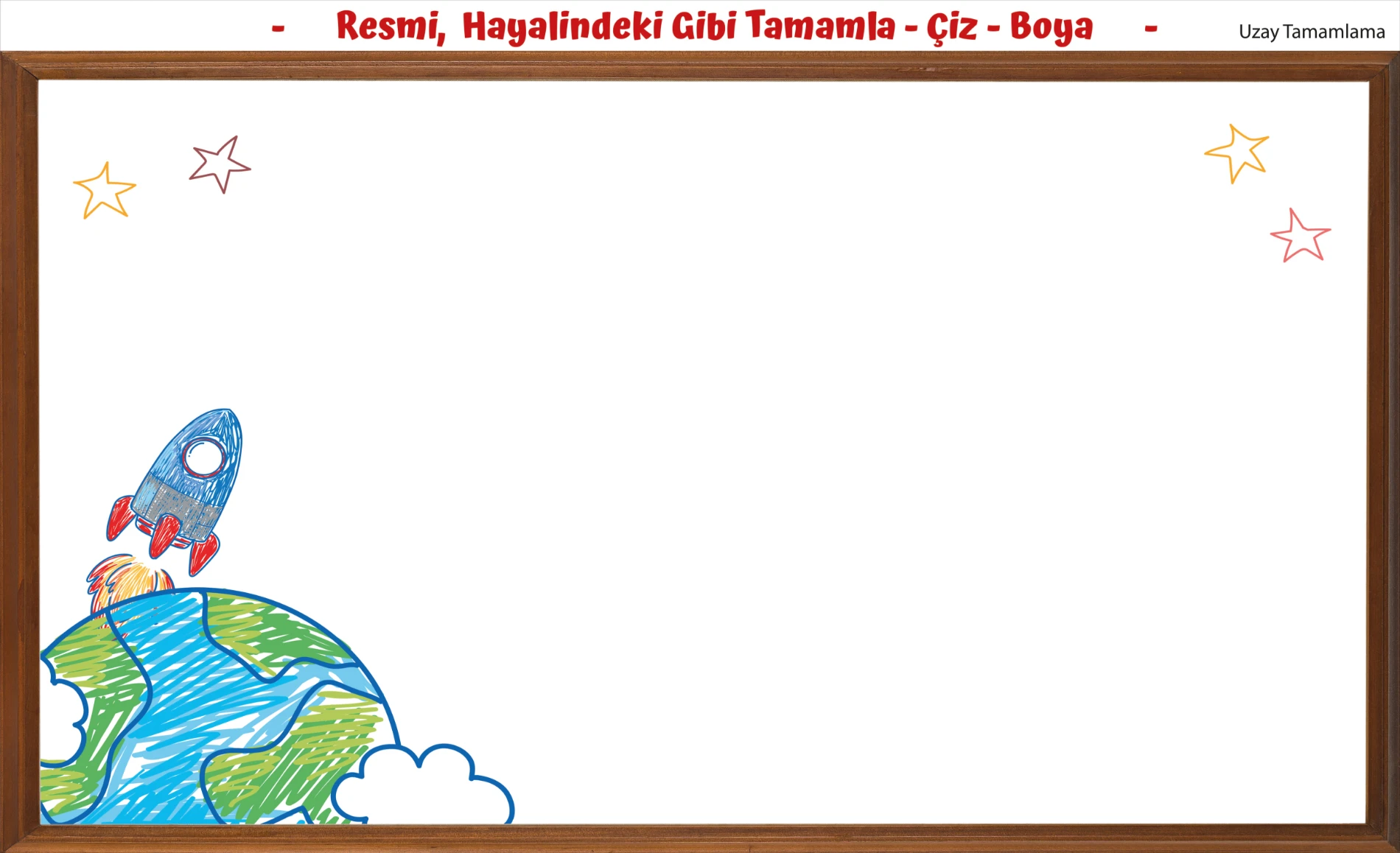 Boyama Kağıdı Dodo Resmi Tamamla 10'lu Set 