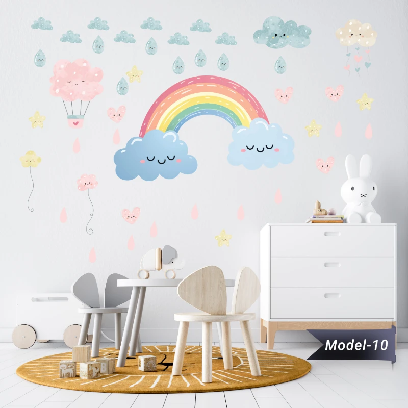 Çocuk Gökkuşağı Sticker (Model-10)