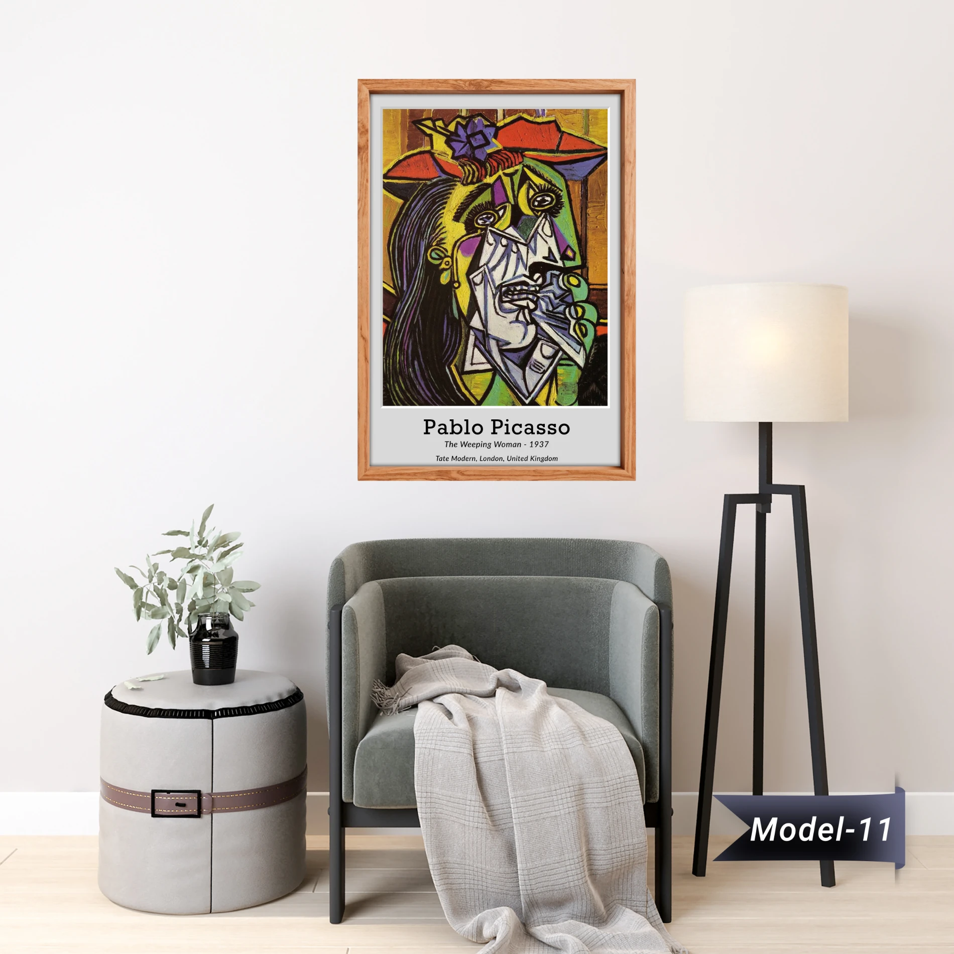 Ağlayan Kadın Tablo - Poster Dünyaca Ünlü ( Model-11)