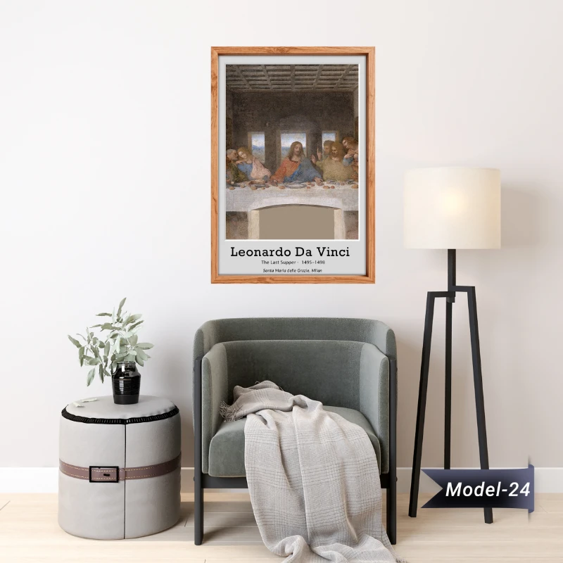 Son Akşam Yemeği Tablo - Poster Dünyaca Ünlü ( Model-24)