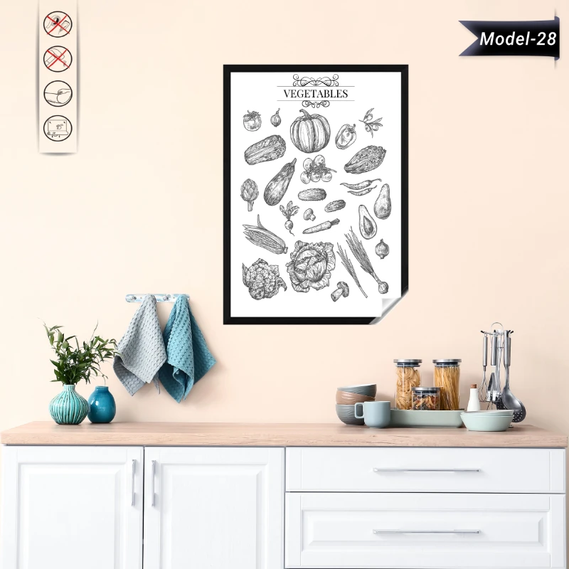 Statik Tutunma Özellikli Tablo - Poster Diğer (Model -28 )