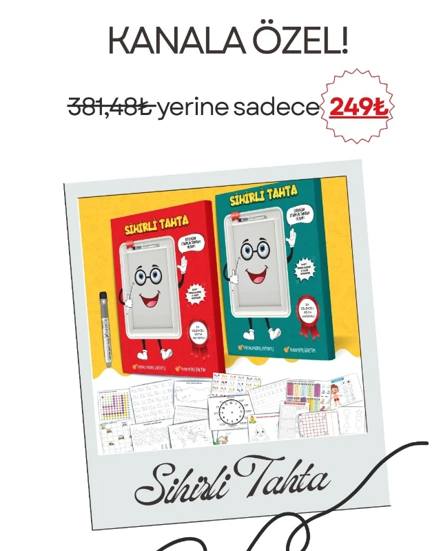 Yayın Kanalına Özel Eğitim Materyali SİHİRLİ TAHTA 