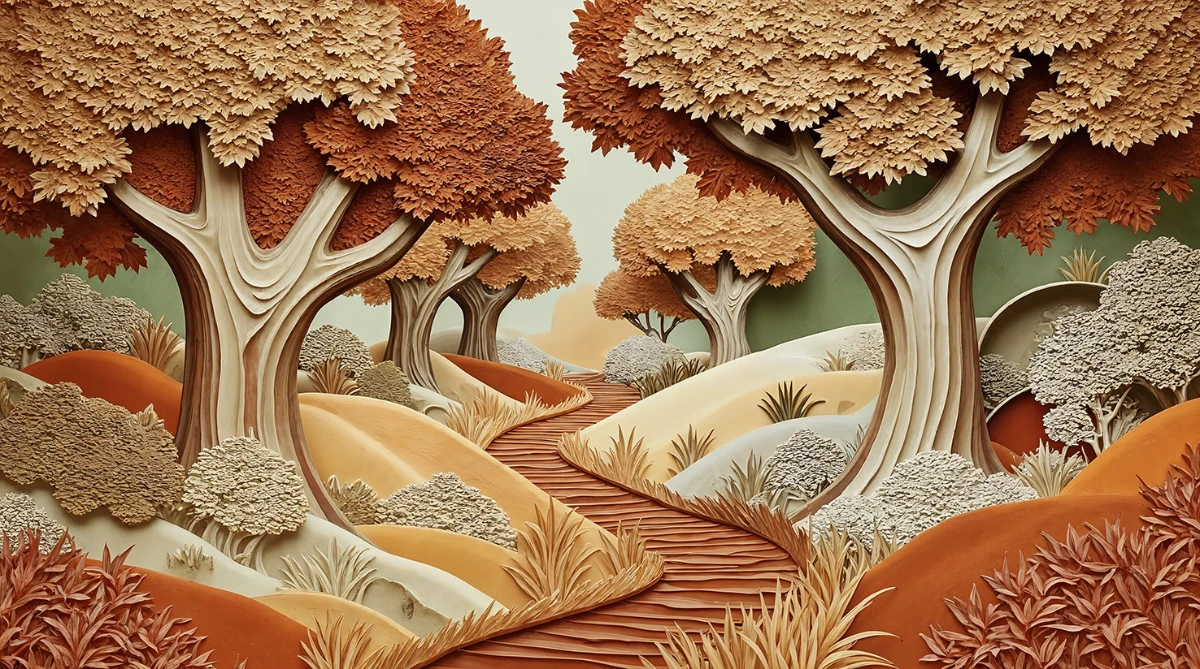  Duvar Kağıdı 3D Tasarım (Model -8018)