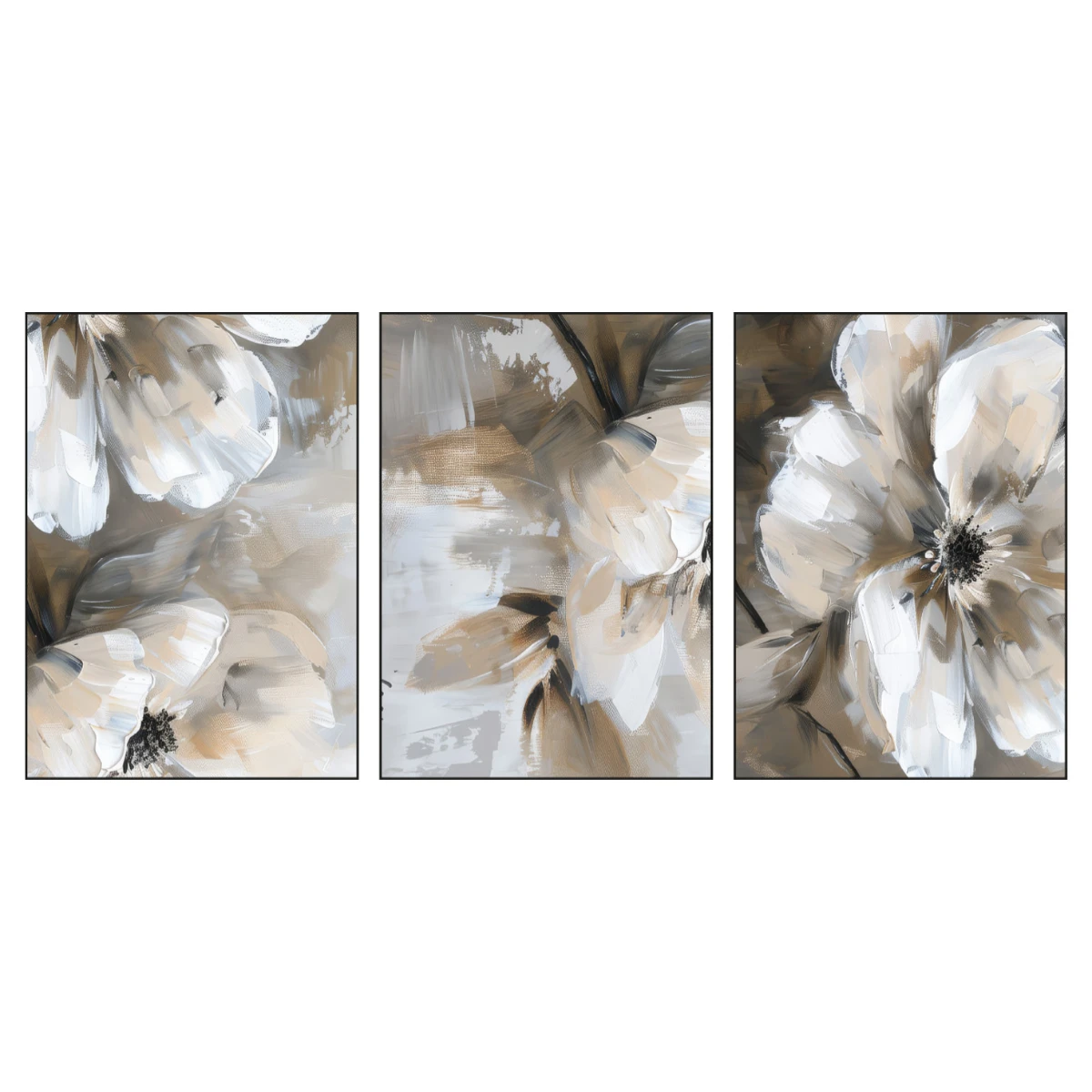 Statik Tutunma Özellikli Tablo - Poster Çiçek (Model- 57) 