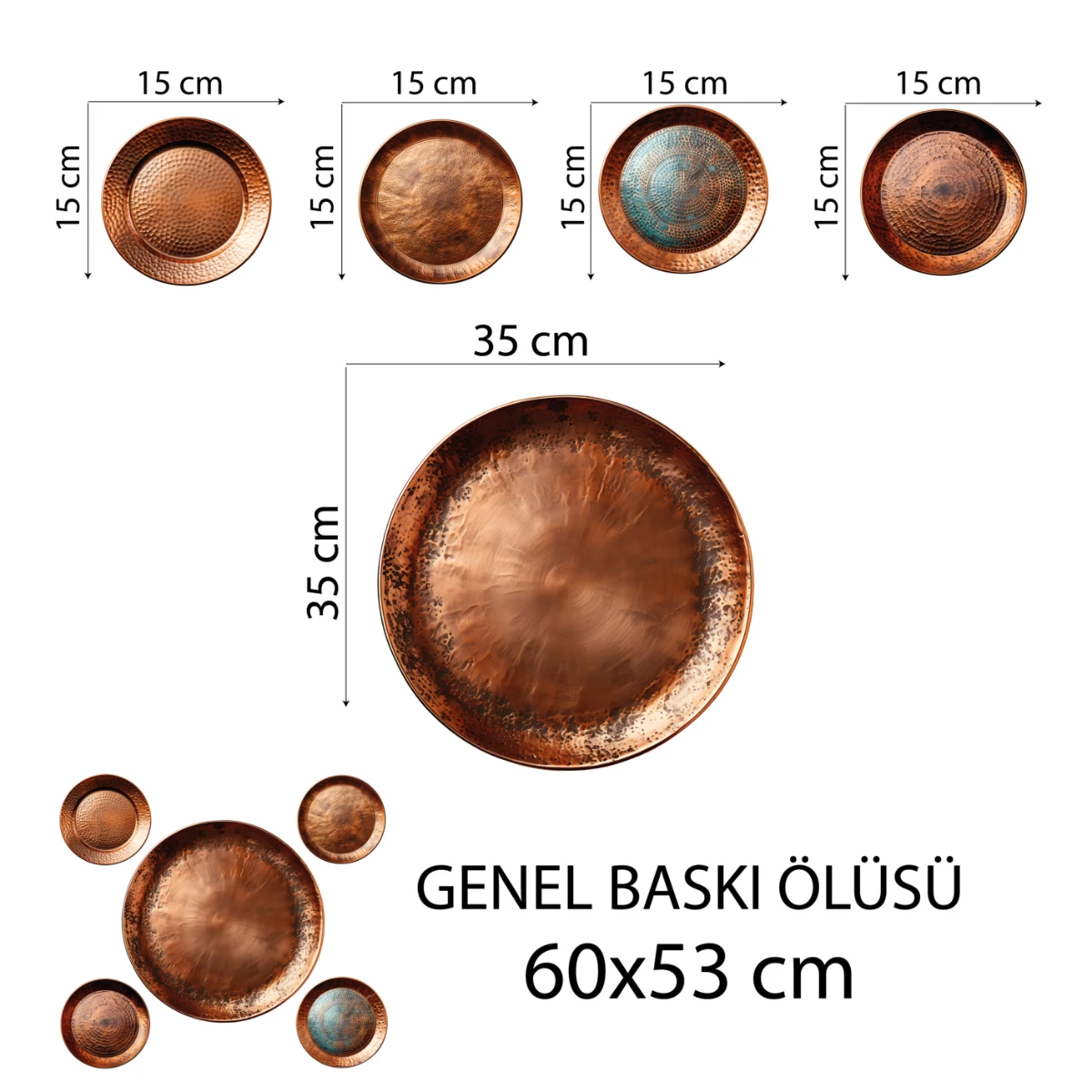 Ev Dekorasyon Tabak  Sticker (Model-74) 