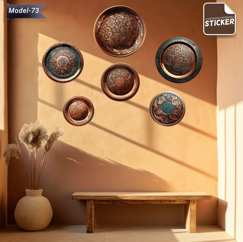 Ev Dekorasyon Tabak  Sticker (Model-73)