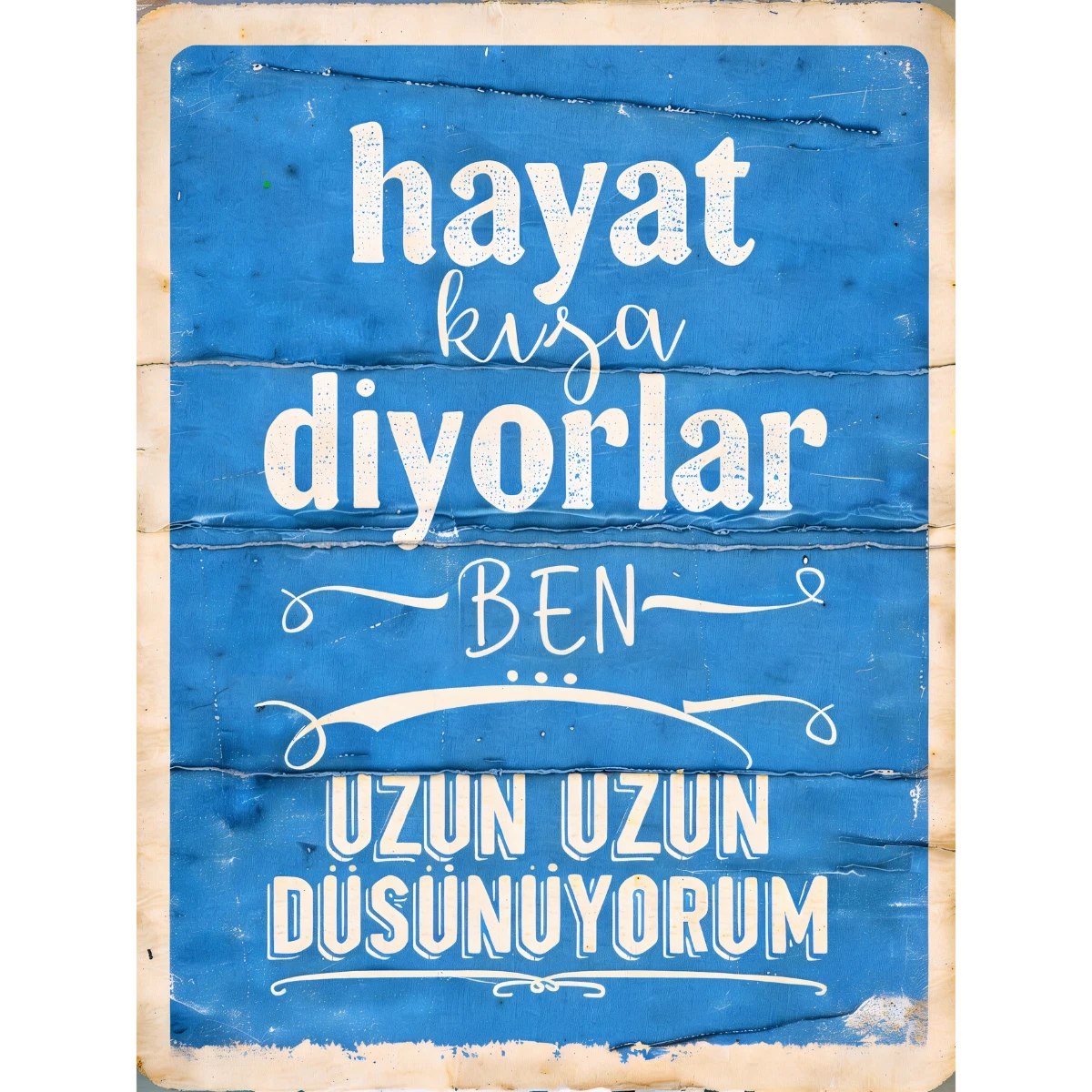 Statik Tutunma Özellikli Tablo - Poster Mizah (Model -8) 