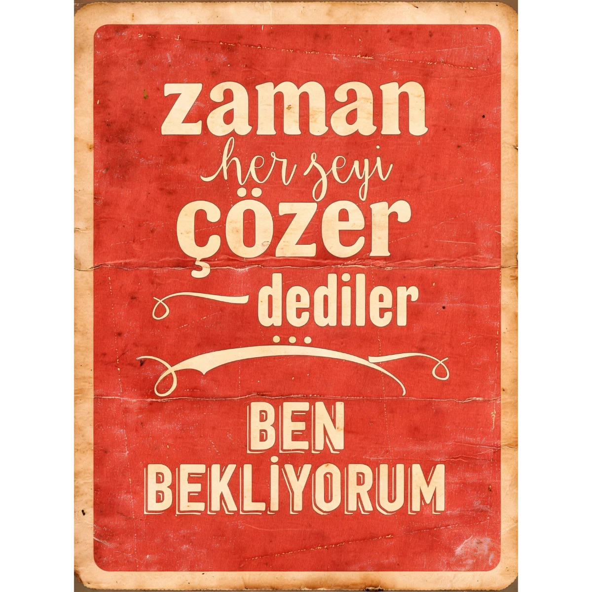 Statik Tutunma Özellikli Tablo - Poster Mizah (Model -9) 