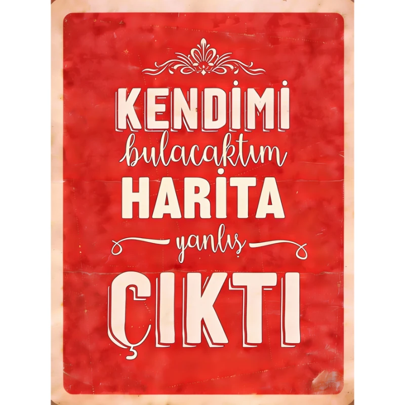 Statik Tutunma Özellikli Tablo - Poster Mizah (Model -11)