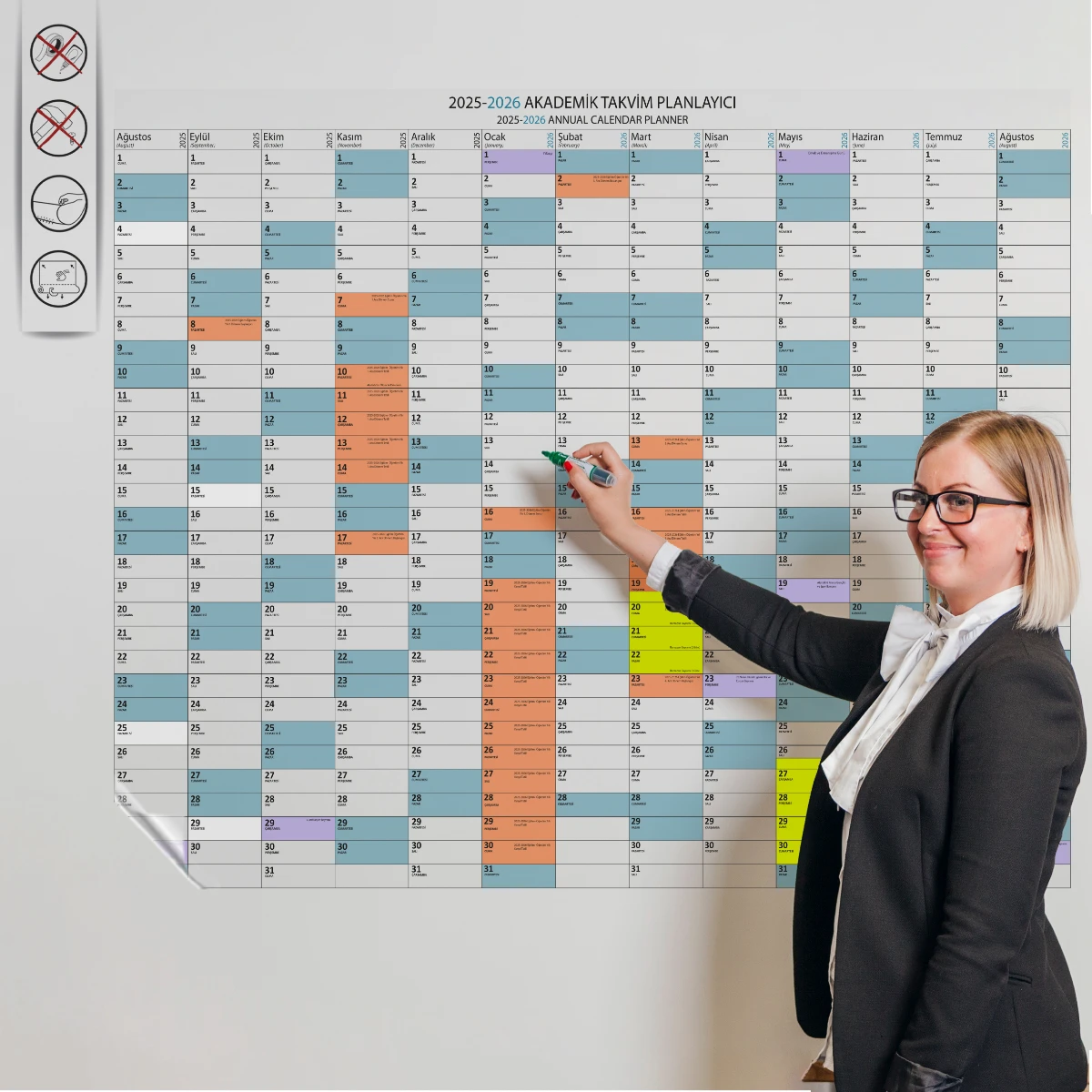 Yayın Kanalına Özel Stok Fazlası  2025 Ağustos -2026  Ağustos Akademik Takvim Planlayıcı