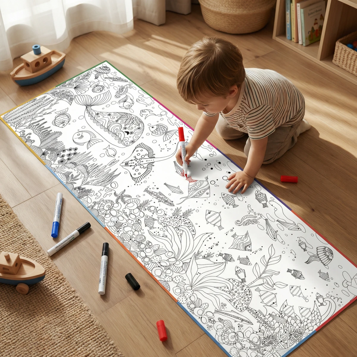 Boyama Kağıdı Denizaltı Dünyası