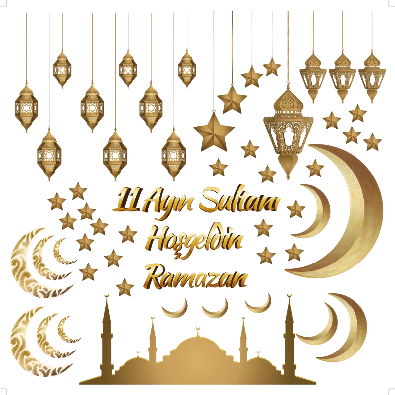 Dini Ramazan Sticker (Model-8)