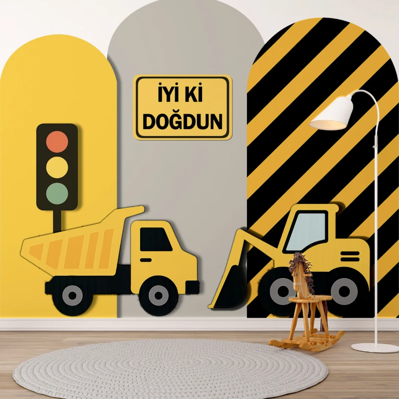 Statik Tutunma Özellikli Doğum Günü Tablo - Poster Özel Gün ( Model - 3)