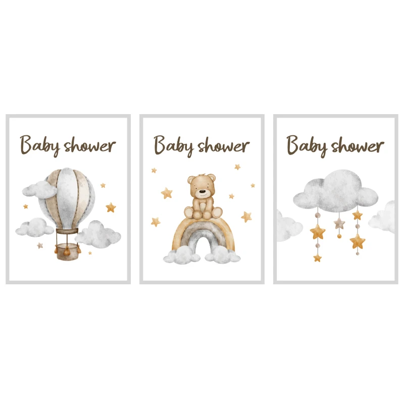 Statik Tutunma Özellikli Tablo - Poster Çocuk Odası (Model-28)