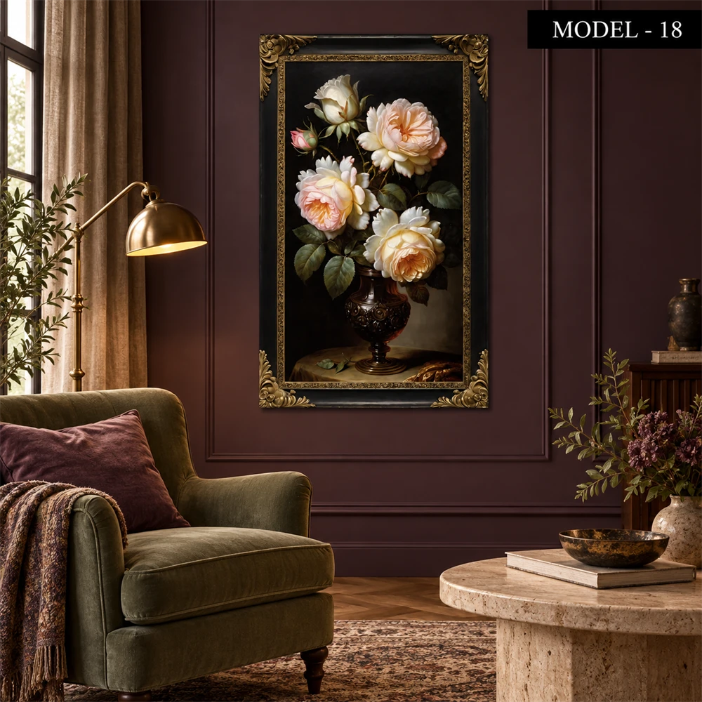 Yapışkanlı Keçe Tablo - Poster Çiçek (Model- 18)