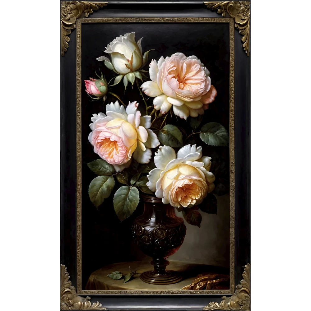 Yapışkanlı Keçe Tablo - Poster Çiçek (Model- 18) 