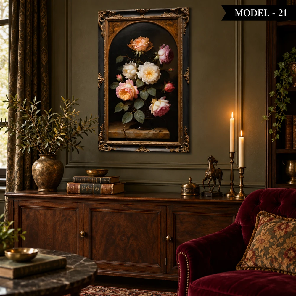 Yapışkanlı Keçe Tablo - Poster Çiçek (Model- 21)