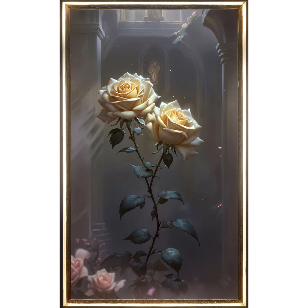 Yapışkanlı Keçe Tablo - Poster Çiçek (Model- 22) 