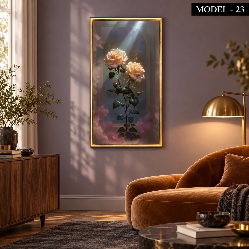 Yapışkanlı Keçe Tablo - Poster Çiçek (Model- 23)