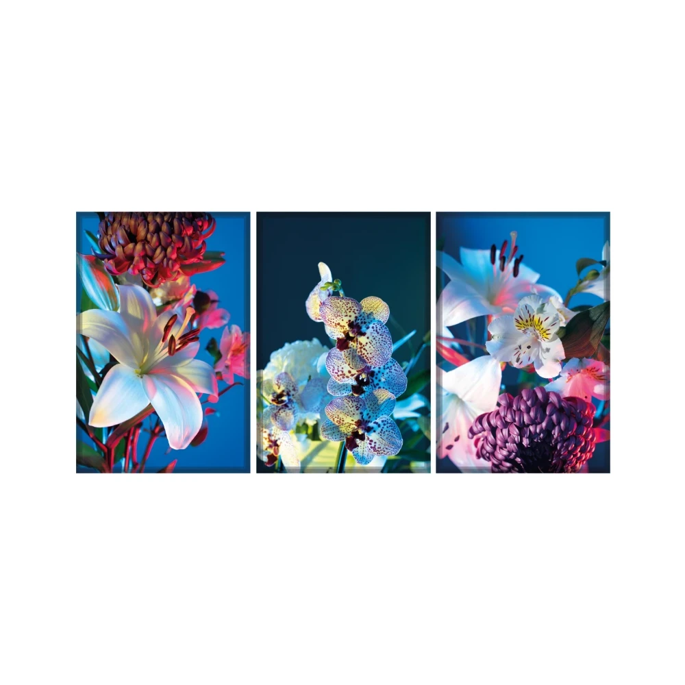 Yapışkanlı Keçe Tablo - Poster Çiçek (Model-8) 