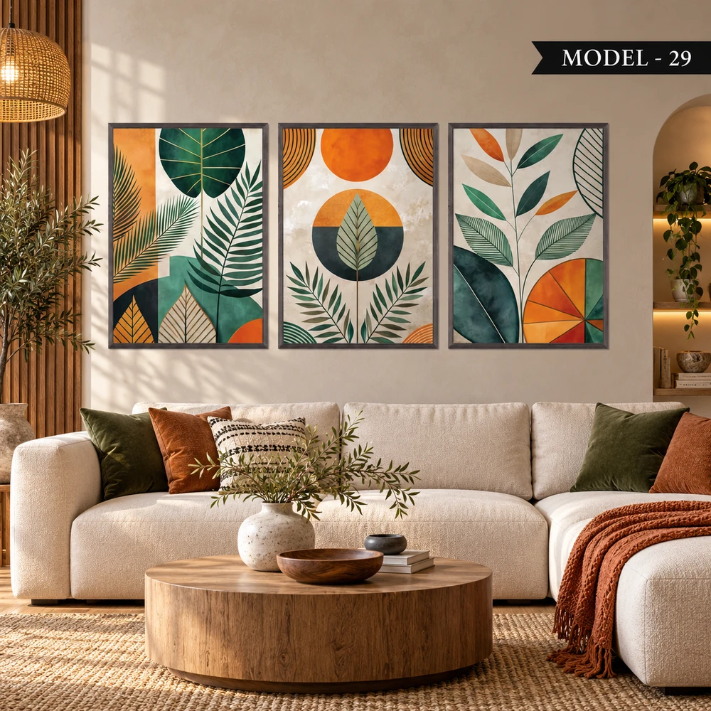 Yapışkanlı Keçe Tablo - Poster Çiçek (Model- 29)