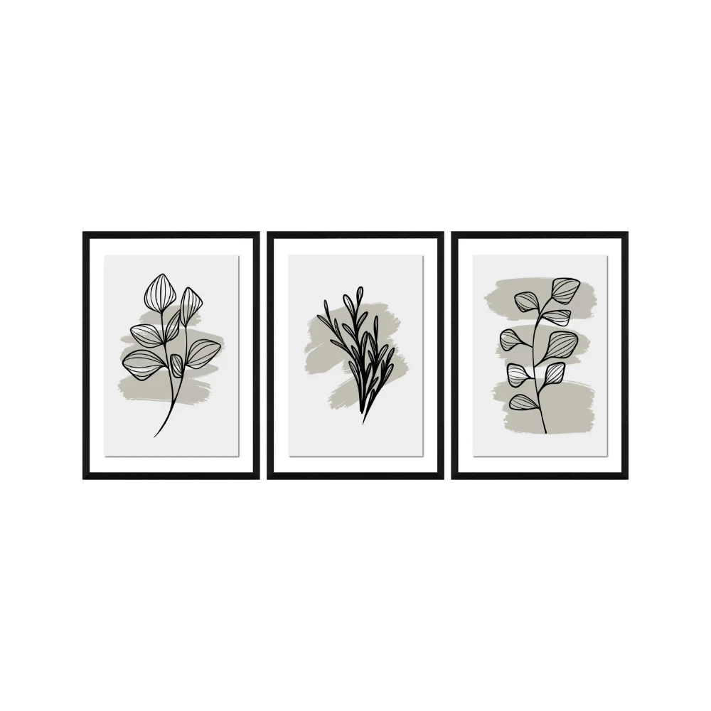 Yapışkanlı Keçe Tablo - Poster Çiçek (Model- 31) 