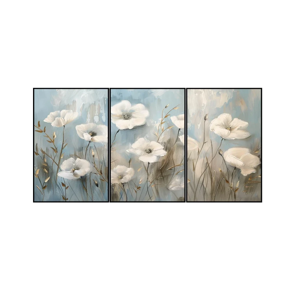 Yapışkanlı Keçe Tablo - Poster Çiçek (Model- 33) 