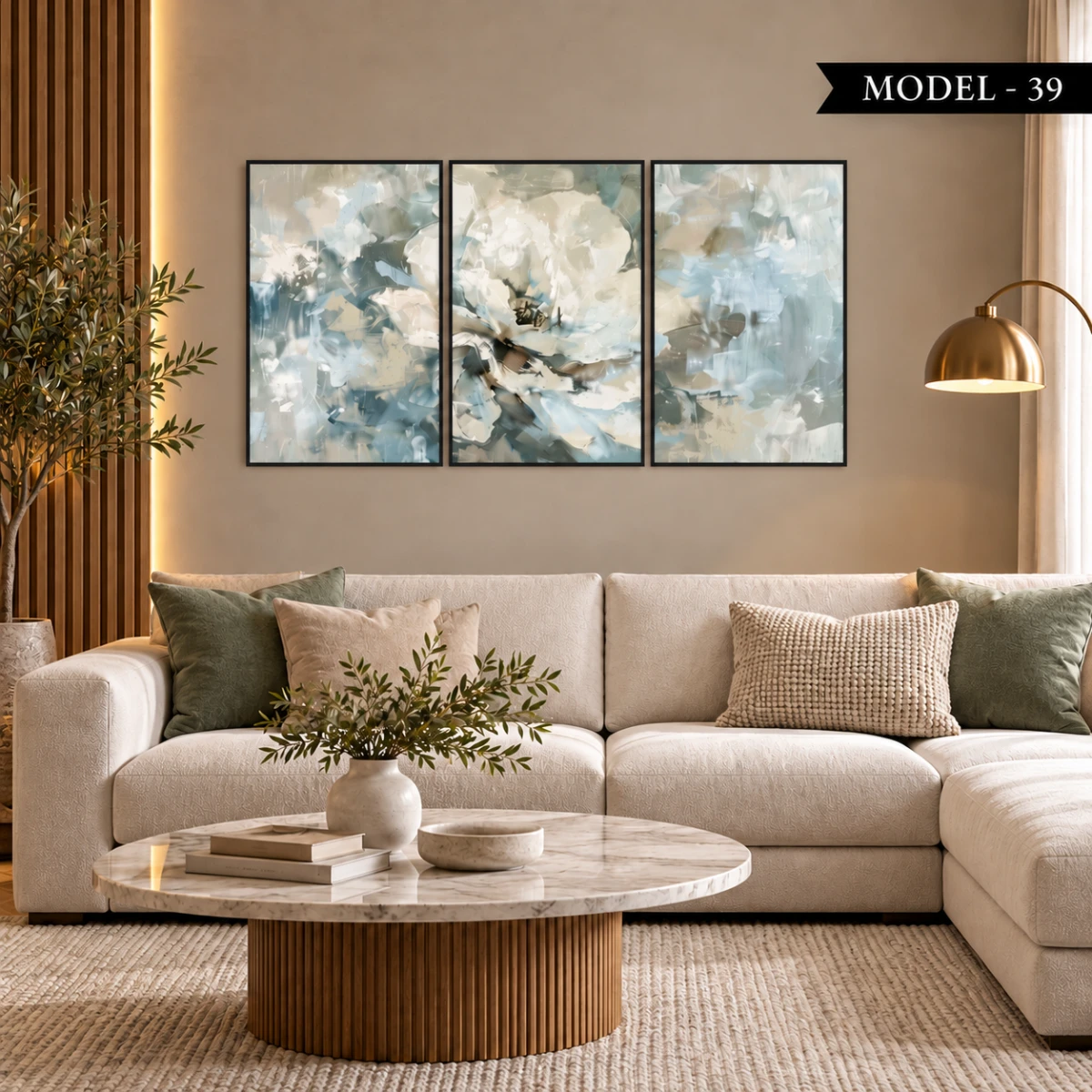 Yapışkanlı Keçe Tablo - Poster Çiçek (Model- 39)